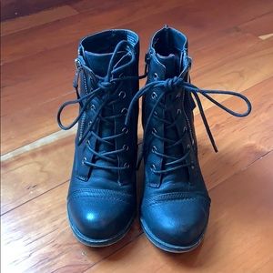 Black “Fashion” Combat Boots